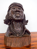Bronze Indian Chief Sculpture ~  Hank Richter (1928- )