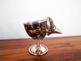 Vintage Sterling Silver Clad Shell Open Salt Cellars