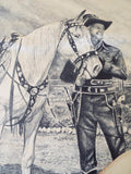 RL Vintage Signed Western Cowboy Watercolor Painting by M Martin - Yesteryear Essentials
 - 4
