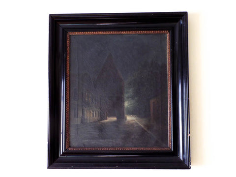RL Antique 19th C Signed Oil on Canvas Painting by Godtfred Rump (1816 - 1880) Danish Artist