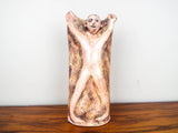 Vintage Janet Fullmer Bajorek Brutalist Ceramic Sculpture Vase Modern Art