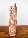 Vintage Janet Fullmer Bajorek Brutalist Ceramic Sculpture Vase Modern Art