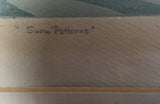 Vintage Signed Aquatint Etching by Kenneth J Reeve called Snow Patterns