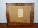 Vintage Signed Aquatint Etching by Kenneth J Reeve called Snow Patterns
