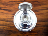 Antique British Sterling Silver Inkwell Sporting Trophy Golf Prize 1916 WW1 Era