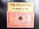 Antique Printing 19th C The Cyclostyle S Henry & Co Photocopier