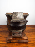 Antique Victorian Wood Leather Foot Bellows