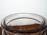 Antique Dodecagon Amethyst Glass Tobacco Jar