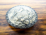 Vintage Copper Clad Medallion Giovanni Schoeman Cold Cast Bronze Albert Camus