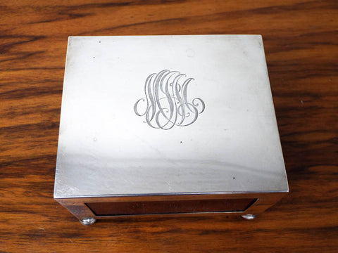 Antique US Sterling Silver 1512 Matchbox Holder