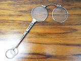 Antique German Sterling Silver Lorgnette Opera Glasses Vintage Lorgnettes