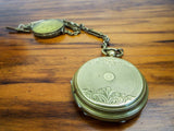Antique IOR Temperance Aluminum Gold Pocket Fob Watch