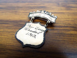 Antique 10k Gold Womens Christian WCTU Religious Suffragette Prize Medal Medallion Pinback Pin Button