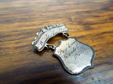 Antique 10k Gold Womens Christian WCTU Religious Suffragette Prize Medal Medallion Pinback Pin Button