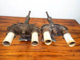 Antique 1920s Spanish Revival Light Wall Sconces