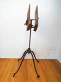 Antique Victorian Folding Music Stand 19th Century Adjustable Book Bible Holder