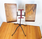 Antique Victorian Folding Music Stand 19th Century Adjustable Book Bible Holder