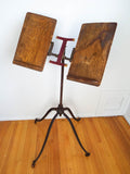 Antique Victorian Folding Music Stand 19th Century Adjustable Book Bible Holder