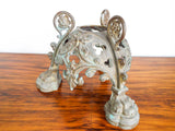 Antique French Bronze Trefoil Architectural Base
