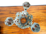Antique French Bronze Trefoil Architectural Base