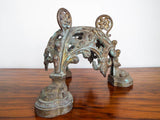 Antique French Bronze Trefoil Architectural Base