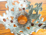 Antique French Bronze Trefoil Architectural Base