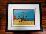 Chuck Jones Signed Wile E Coyote Sericel COA Warner Brothers Animation Cel