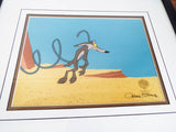 Chuck Jones Signed Wile E Coyote Sericel COA Warner Brothers Animation Cel