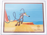 Chuck Jones Signed Wile E Coyote Sericel COA Warner Brothers Animation Cel
