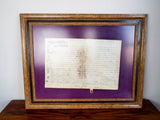 Antique Queen Anne 18th C 1700s Indenture Legal Document British Ephemera
