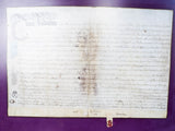 Antique Queen Anne 18th C 1700s Indenture Legal Document British Ephemera