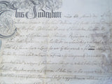 Antique Queen Anne 18th C 1700s Indenture Legal Document British Ephemera