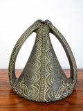 Antique 19th C Pottery Wedding Jug