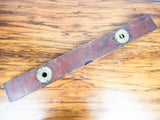 Antique Primitive Stanley Carpenters 26.5" Level Tool Brass & Wood USA Made