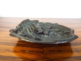 Antique Art Nouveau Secessionist Signed Pin Tray Dish Tschuvin Cicada Tray