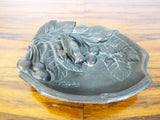 Antique Art Nouveau Secessionist Signed Pin Tray Dish Tschuvin Cicada Tray