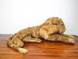 Vintage Mohair Lion w Mane Plush Stuffed Animal