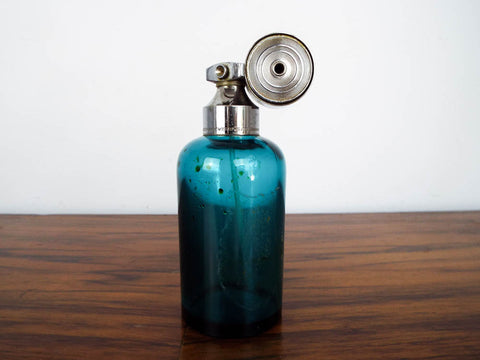 1930s Art Deco Marcel Franck Blue Perfume Bottle France