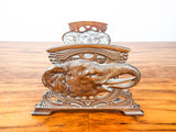 Antique Bronze Art Nouveau Sliding Bookends
