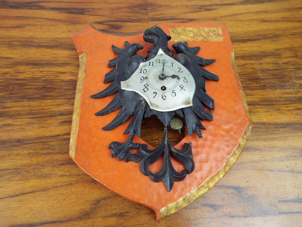 Antique 19th C Imperial German Hohenzollern Clock Wooden Eagle Black ...