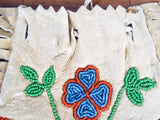 Vintage Western American Plains Indian Beaded Fringed Medicine Bag Satchel Purse