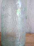 Antique 1800s Buffalo Water Lithia Glass Bottle ~ Edward H Everett