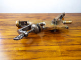 Antique American 19thC Brass Bar Corkscrew ~ The Acme