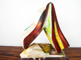 Vintage Color Modern Abstract Soapstone Sculpture by Beatrice W Eiges Modern Art