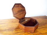 Vintage Wooden Mahogany Reuge Swiss Music Box Marquetry Wood Inlay Doyle 1985