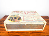Vintage Advertising Putnam Dyes General Store Countertop Display Tin Cabinet 40s