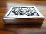 Vintage Religious Art Henryk Winograd Pure Silver HW999 Repousse Paperweight