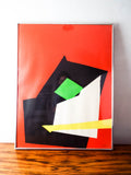 Vintage Original Lithograph Signed Abstract Art Jean Miotte 166/260 Summer
