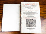 1645 Lexicon Luridicum Leather Latin Law Dictionary ~ Samuel Chouet
