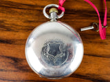 Antique Large American Coin Silver Full Hunter Pocket Watch ~ Illinois Watch Co
